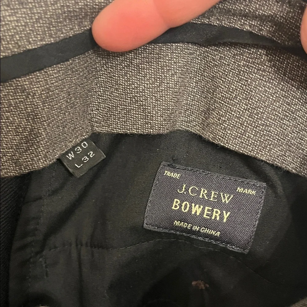 J. Crew Men's Classic Wool Black Dress Pants